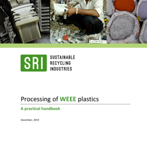 Processing of WEEE plastics – a practical handbook